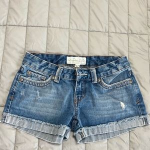 (2 for $20) Super Cute Slightly Distressed Aeropostale Jean Shorts- EUC